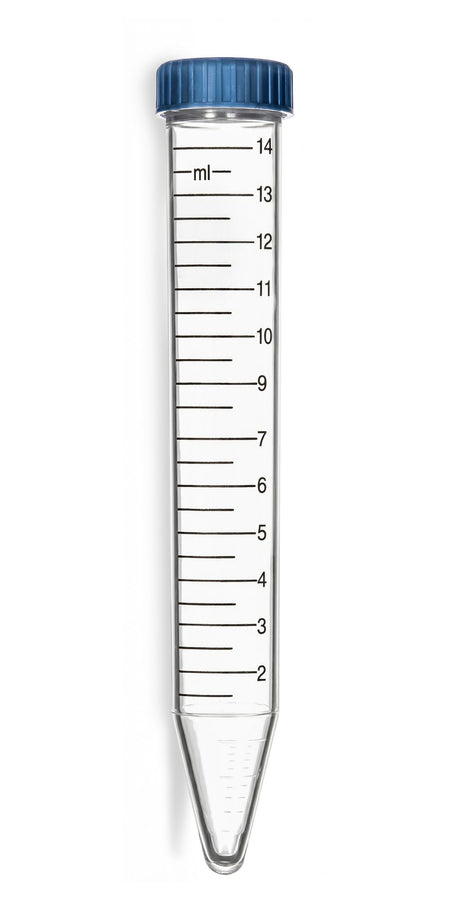 15 mL Conical Centrifuge Tube, Rack Format, PP, Sterile