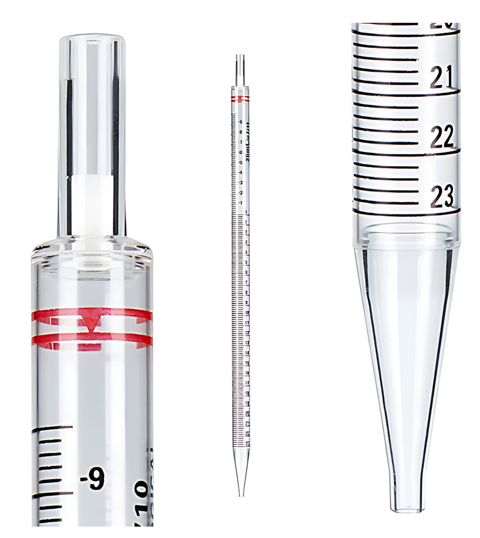 25 mL Serological Pipettes (Red Ring) | Sterilized & Precise