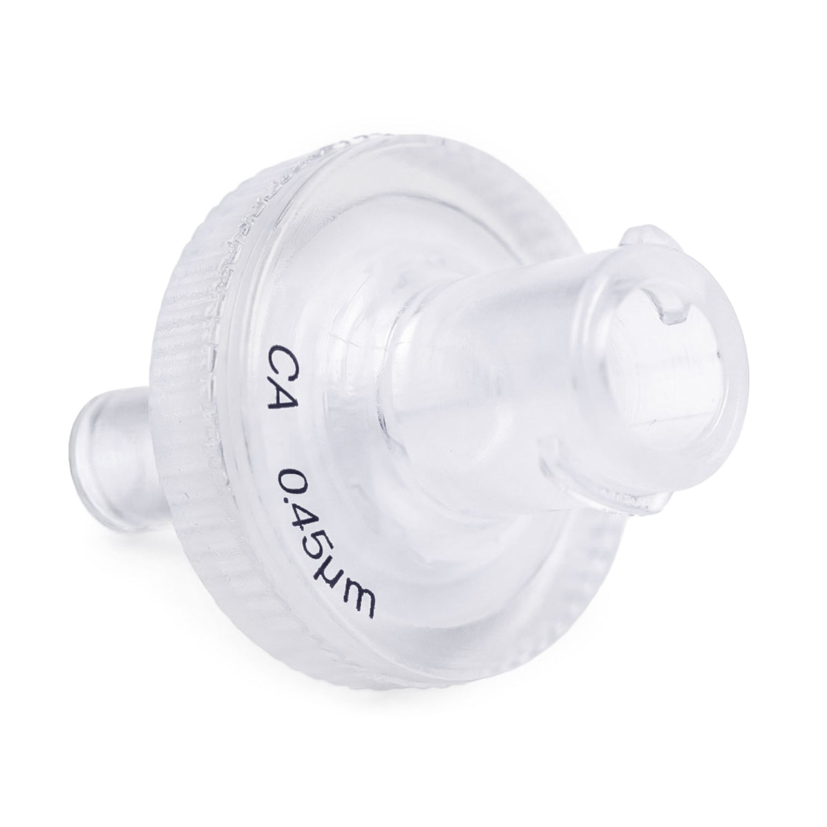 Clarity Cellulose Acetate syringe filter, 13 mm, 0.45 µm, front view