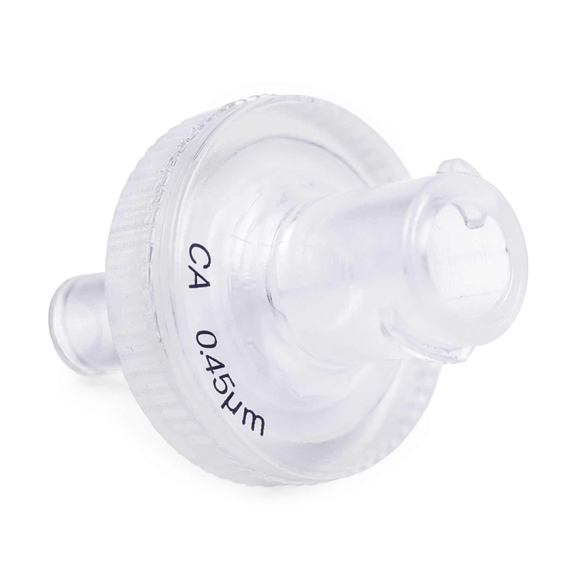 Clarity Cellulose Acetate syringe filter, 13 mm, 0.45 µm, front view