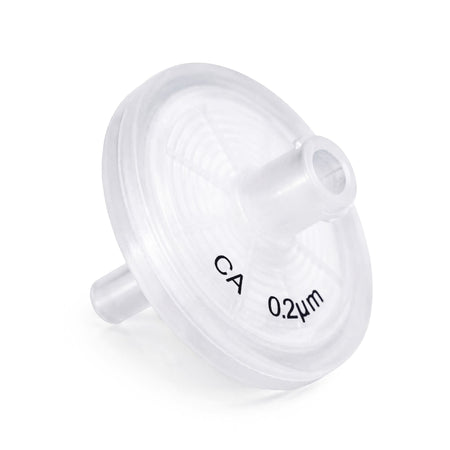 Clarity Cellulose Acetate syringe filter, 25 mm, 0.22 µm, front view