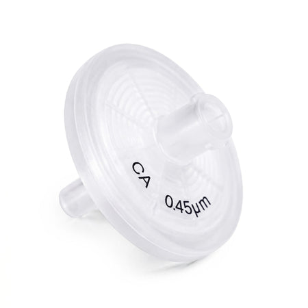 Clarity Cellulose Acetate syringe filter, 25 mm, 0.45 µm, front view