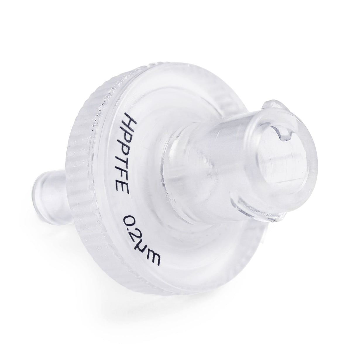 Clarity Hydrophilic PTFE syringe filter, 13 mm, 0.22 µm, front view