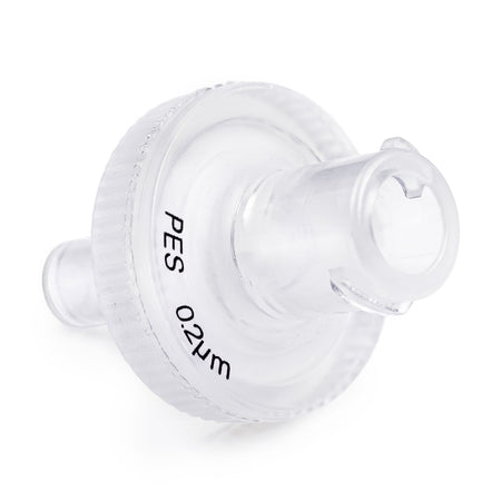 Clarity PES syringe filter, 13 mm, 0.22 µm, front view