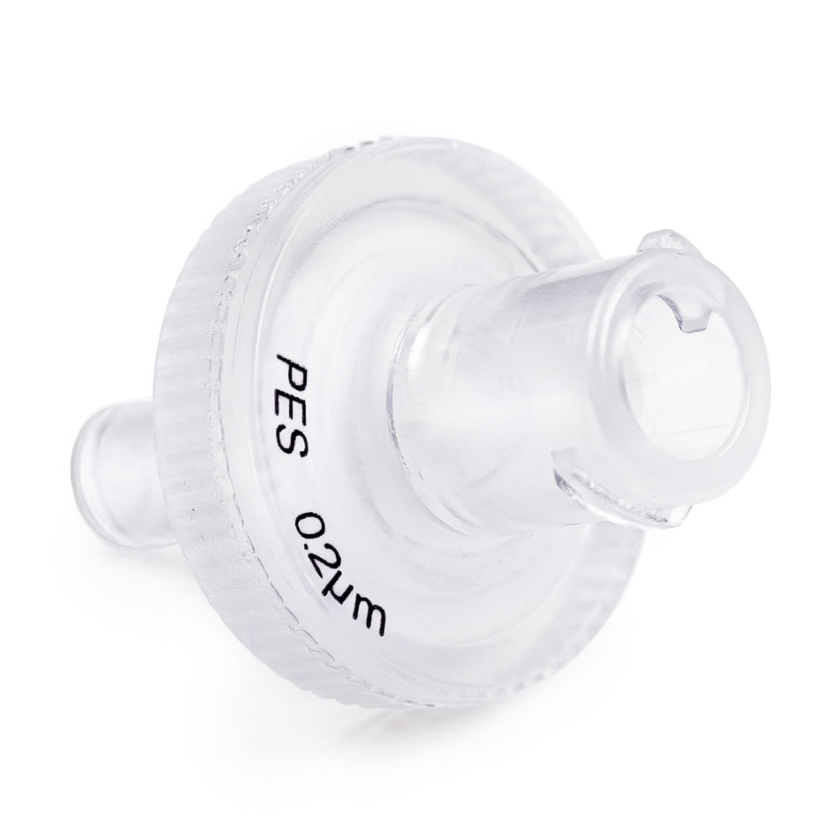 Clarity PES syringe filter, 13 mm, 0.22 µm, front view
