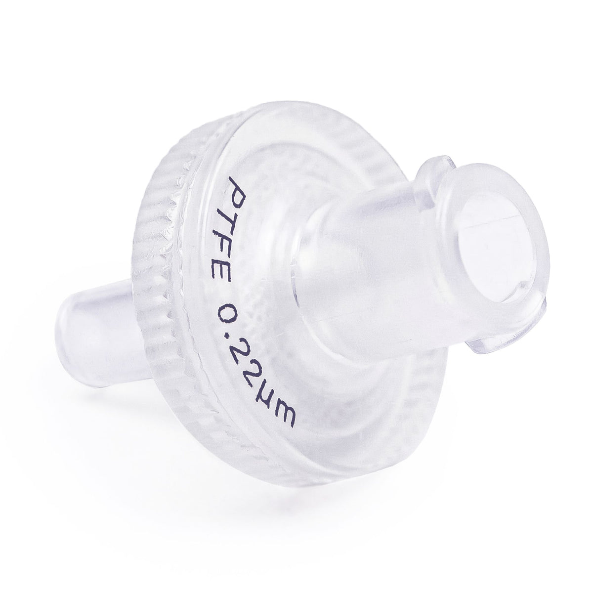 Clarity PTFE syringe filter, 13 mm, 0.22 µm, front view
