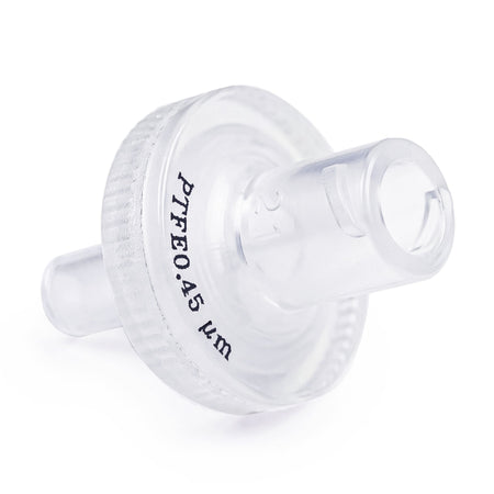 Clarity PTFE syringe filter, 13 mm, 0.45 µm, front view