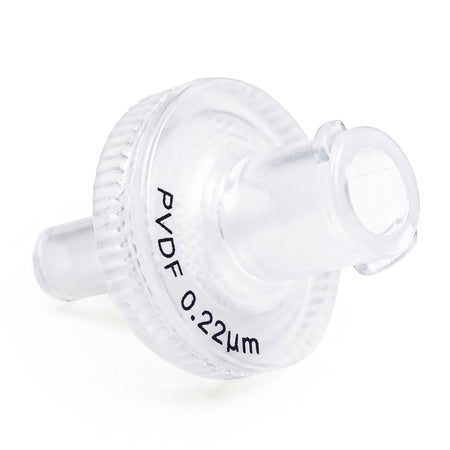 Clarity PVDF syringe filter, 13 mm, 0.22 µm, front view