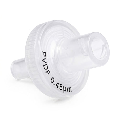 Clarity PVDF syringe filter, 13 mm, 0.22 µm, front view