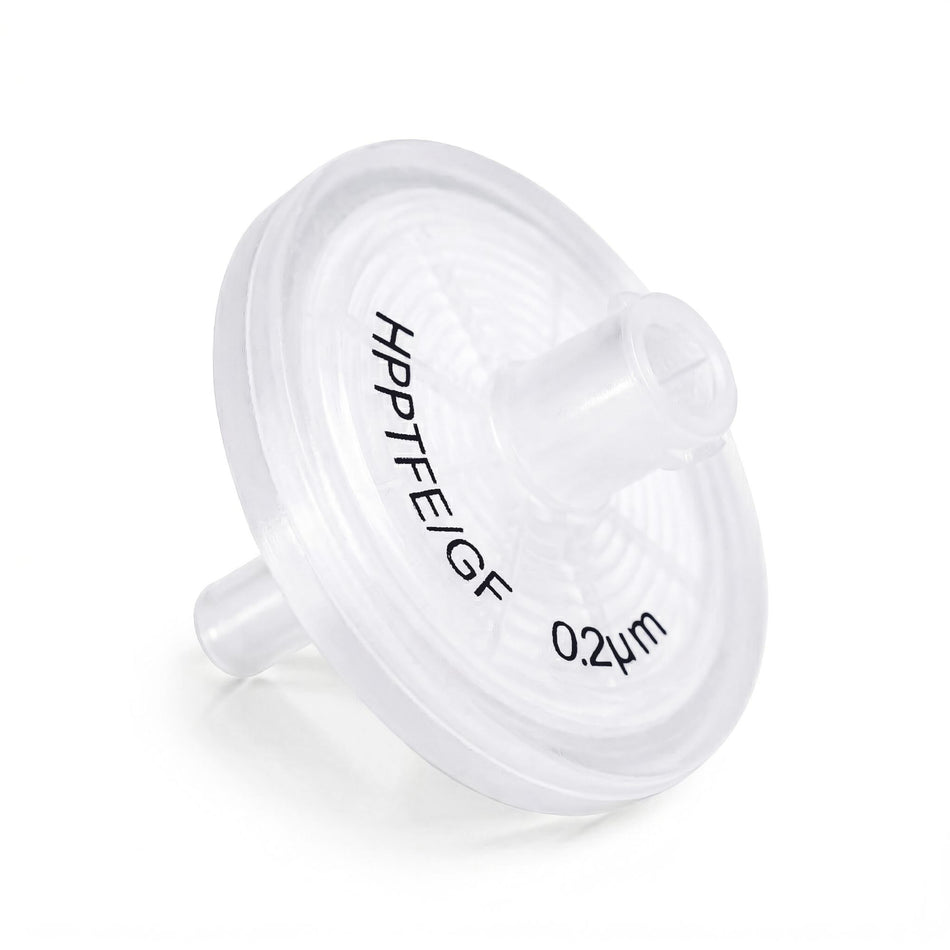 25 mm ClarityX2 Hydrophilic PTFE Syringe Filters with Glass Fiber Pre-Filter